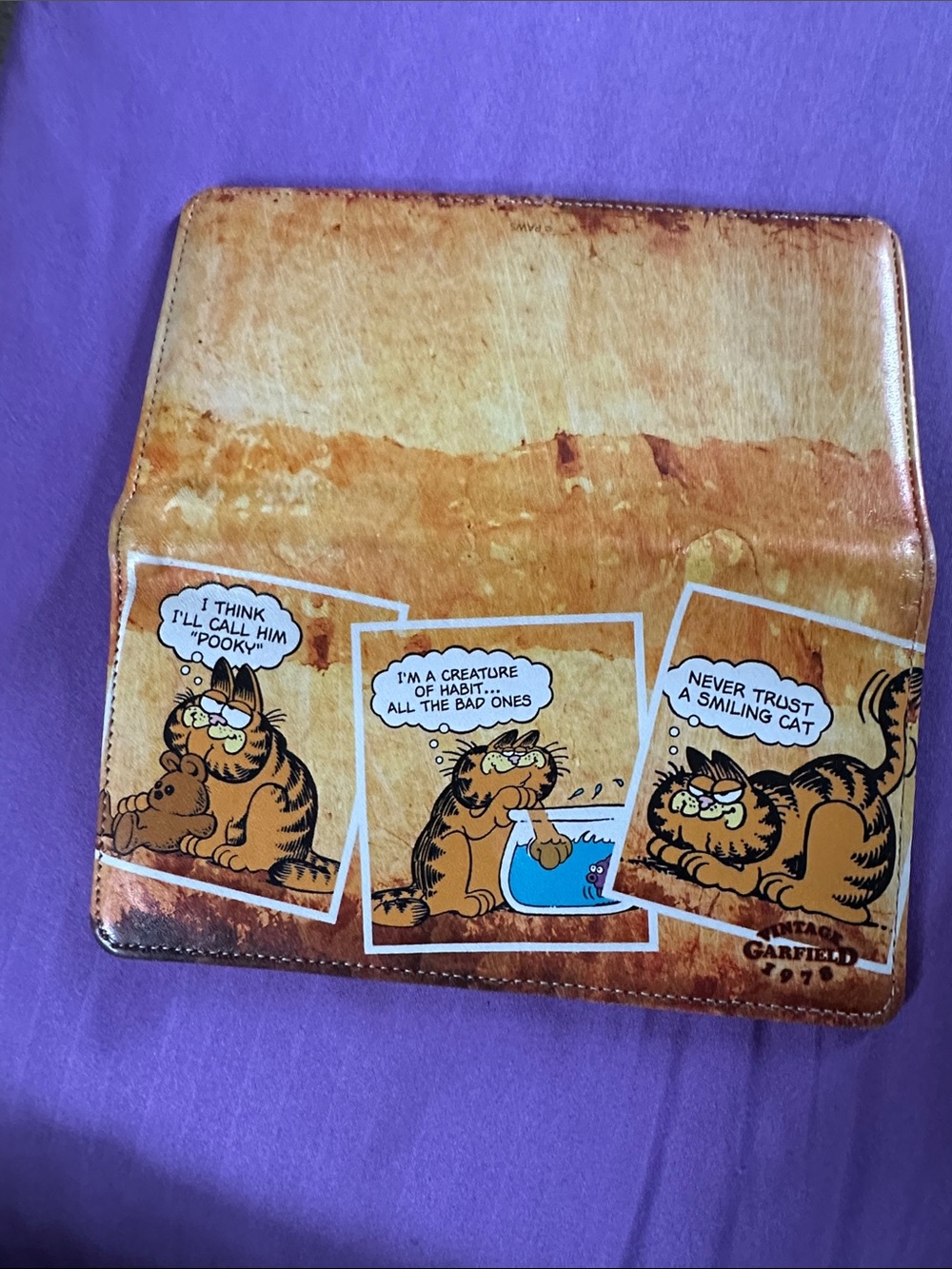 Garfield checkbook cover